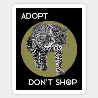 Adopt Don't Shop! - Rescue Pets! jaguar parody Sticker